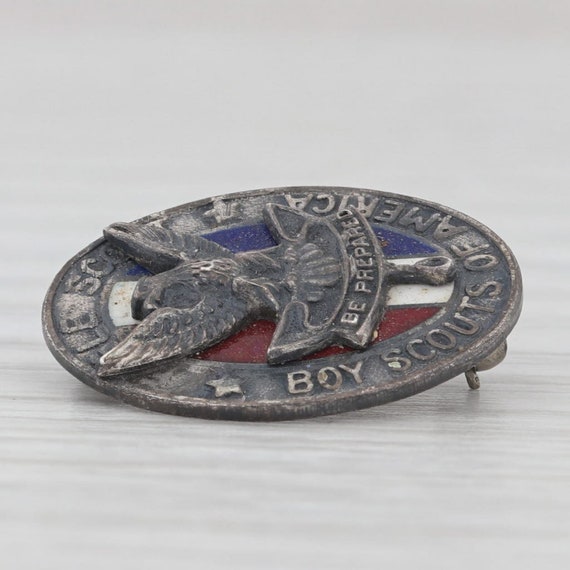 Vintage Boy Scouts of America Eagle Scout Pin Ste… - image 2