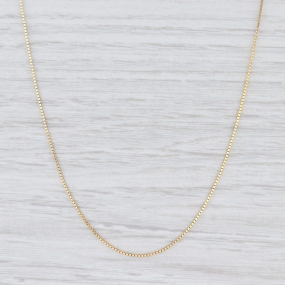 Midas Chain Necklace, Box Chain Necklace, Yellow G