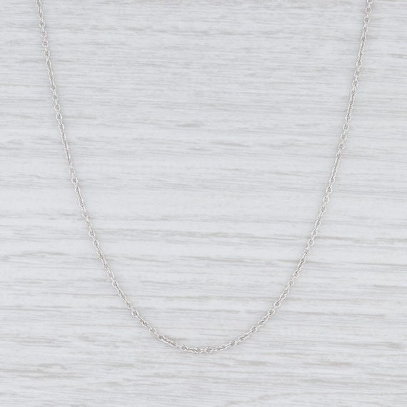 Women's Chain Necklace, Cable Chain Necklace, Whit