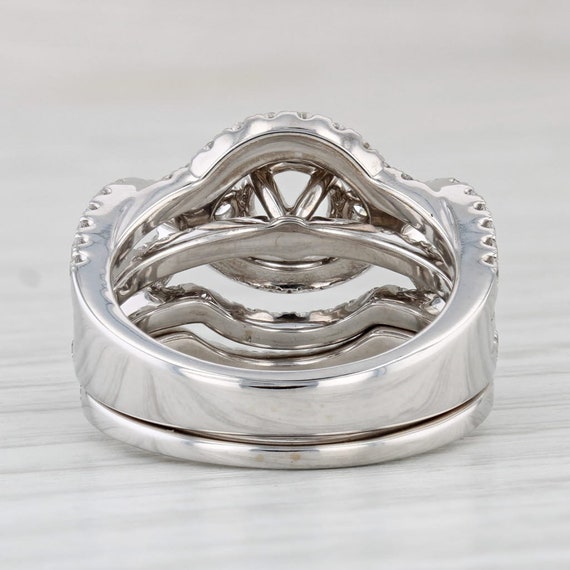 1.70ctw Semi Mount Engagement Ring Wedding Band B… - image 5