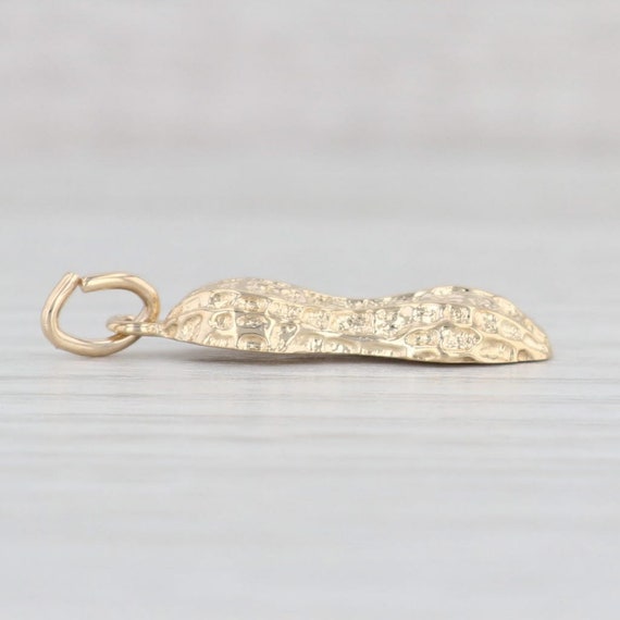 Vintage Peanut Charm 14k Yellow Gold Pendant - image 3