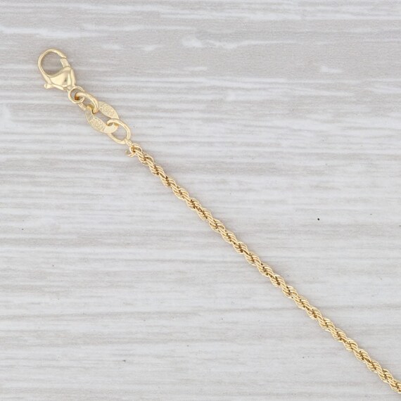 New Laser Rope Chain Necklace 14k 