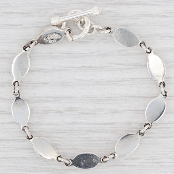 New Multi-Color Resin Bracelet Sterling Silver 7.… - image 2