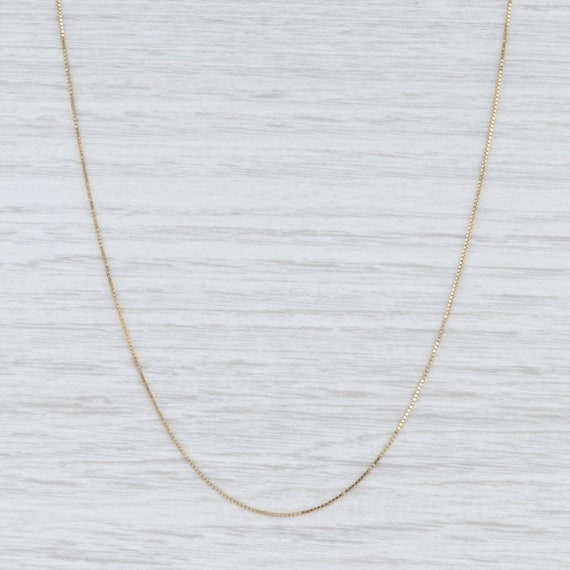 Box Chain Necklace, Yellow Gold Chain, 20" Chain N