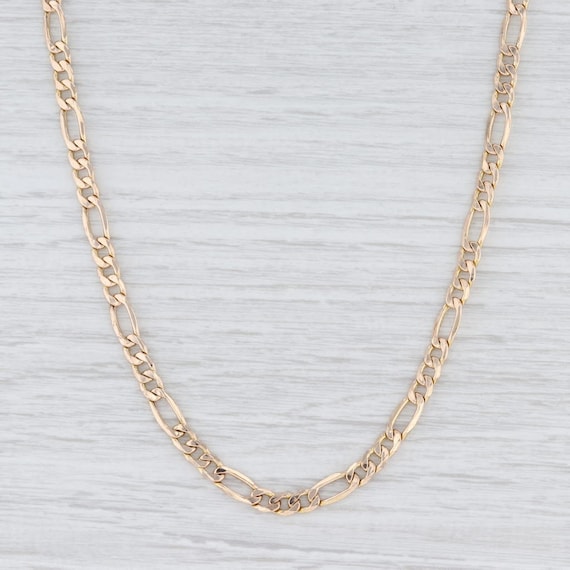 Figaro Chain Necklace, Gold Chain, 20" Chain Neckl