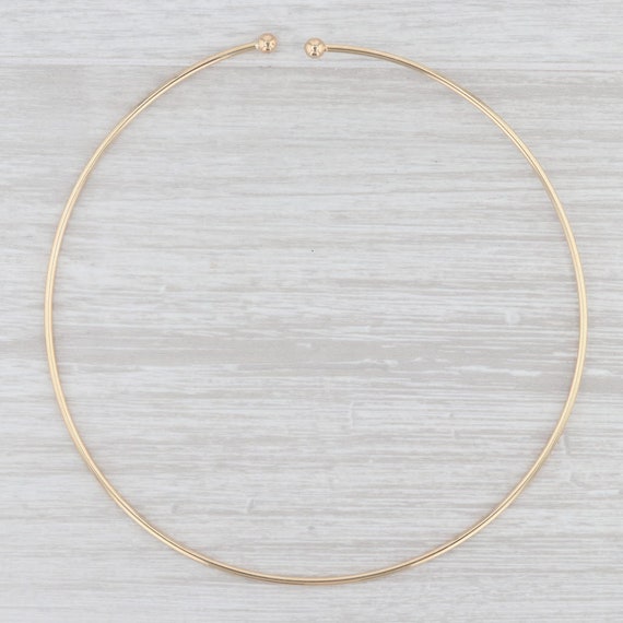 Collar Choker Cuff Necklace 14k Yellow 