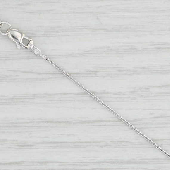 29.5" Wheat Chain Necklace 14k White Gold 0.8mm L… - image 3