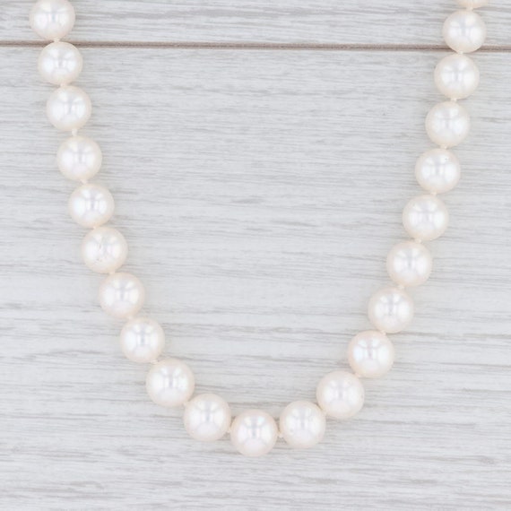 Pearl Strand Necklace, 17" Pearl Necklace, Gold Cl