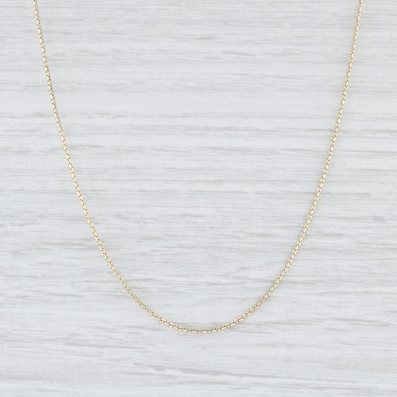 Snake Chain Necklace, Yellow Gold Necklace, 24" Ch