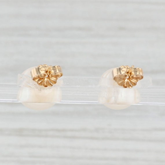 Freshwater Cultured Pearl Stud Earrings 14k Yello… - image 3