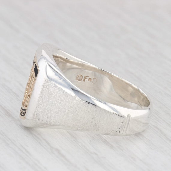 Air Force Security Police Ring Sterling Silver 14… - image 3