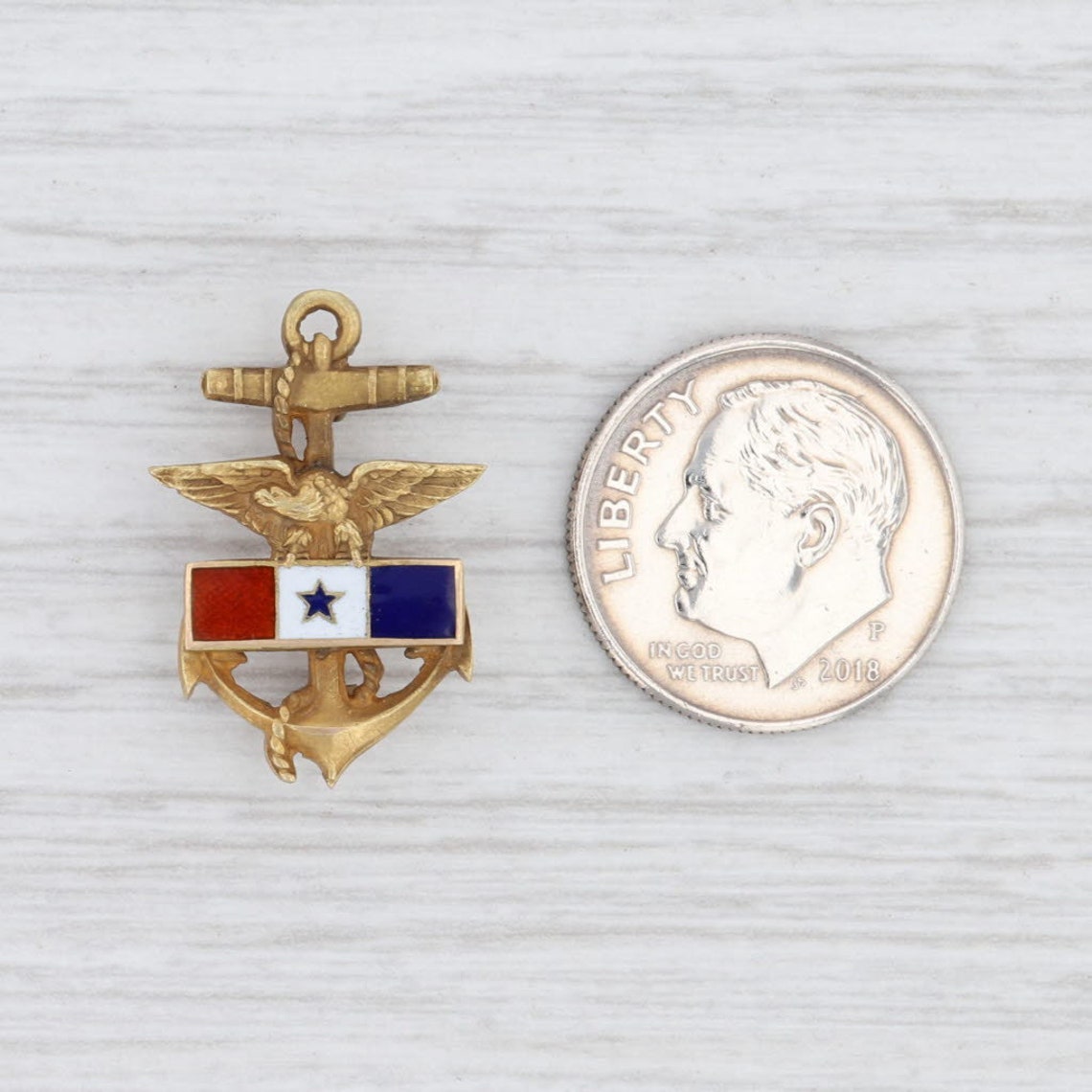 Vintage Navy Pin US Navy Pin Gold Navy Pin Eagle & Anchor Etsy