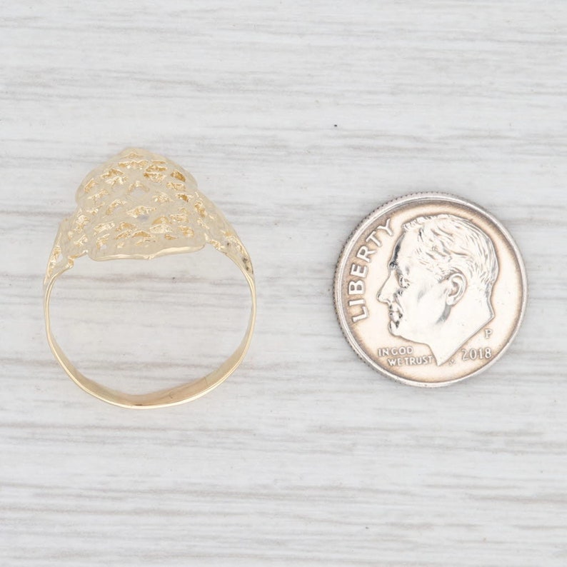 Openwork Statement Ring 14k Yellow Gold Size 8.25
