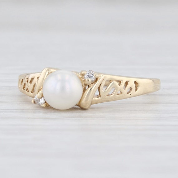 Cultured Pearl Ring, Saltwater Pearl Ring, Pearl &
