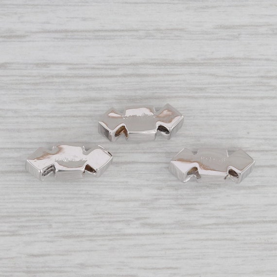 Diamond Slide Bracelet Charms Spacers Set of 3 14… - image 2