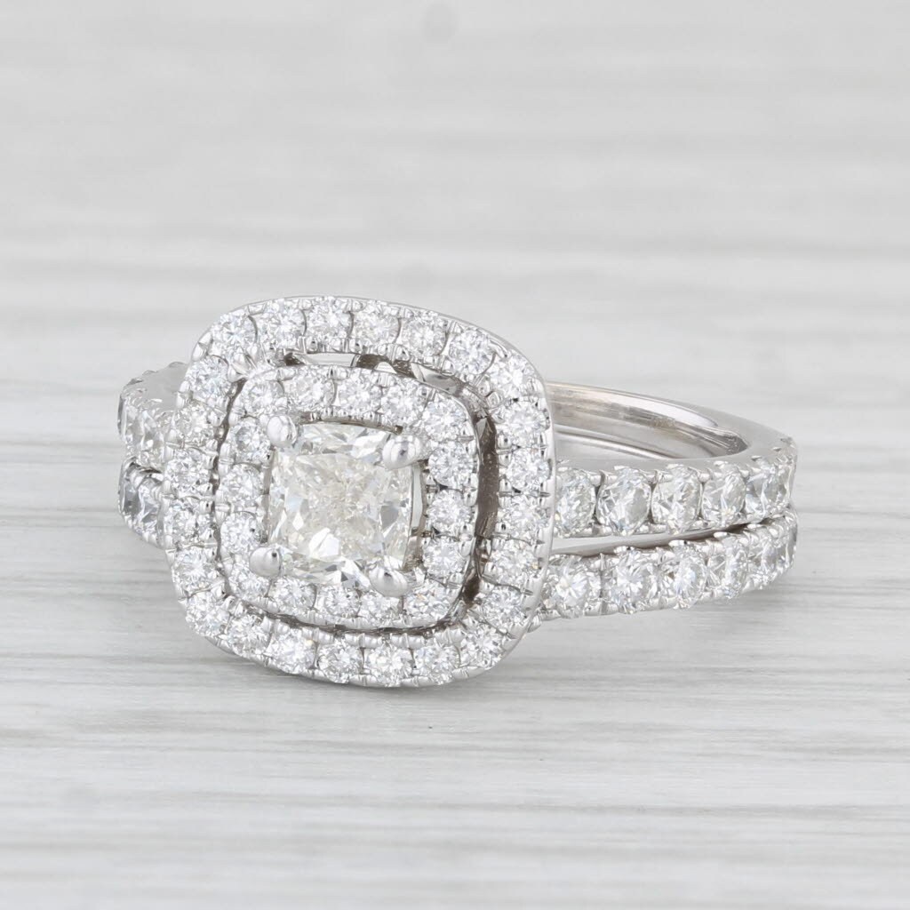 Neil lane cushion halo engagement ring sale