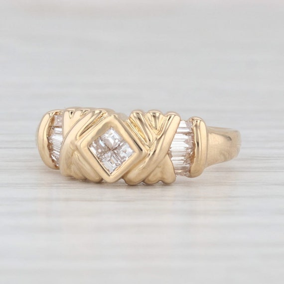 0.50ctw Diamond Ring 18k Yellow Gold Size 6.25 - image 1
