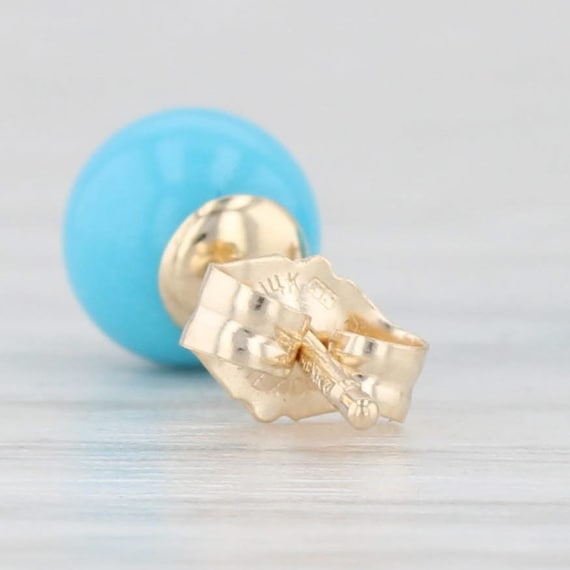 Imitation Turquoise Howlite Bead Stud Earrings 14… - image 5