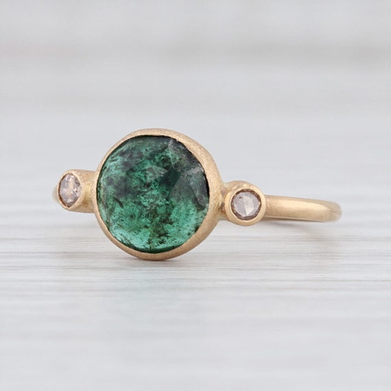 Emerald Diamond Ring, Emerald Ring, May Birthstone