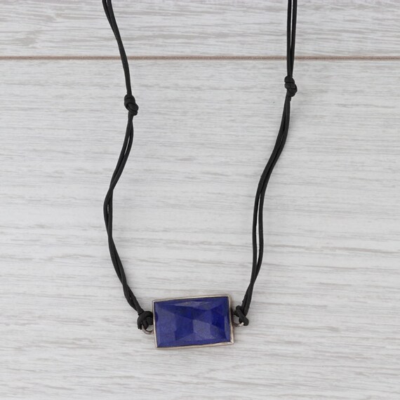 New Nina Nguyen Lapis Lazuli Pendant Leather Cord… - image 2