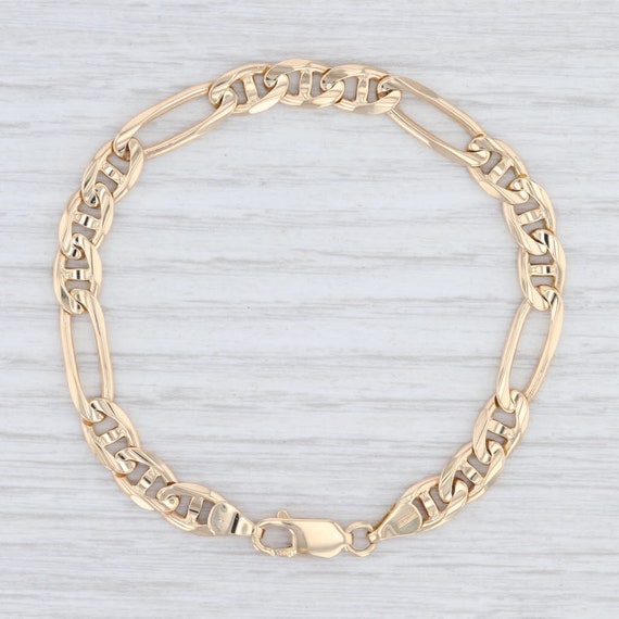 Anchor Chain Bracelet, Mariner Chain Bracelet, Yel