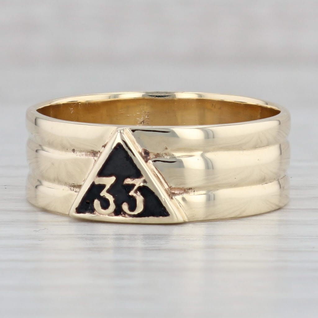 Freemason ring 33 degree clearance