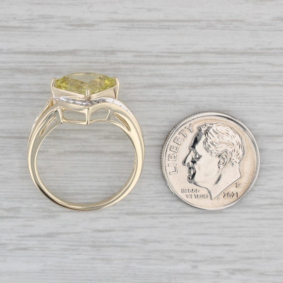 2.81ctw Lemon Quartz Diamond Ring 10k Yellow Gold… - image 7
