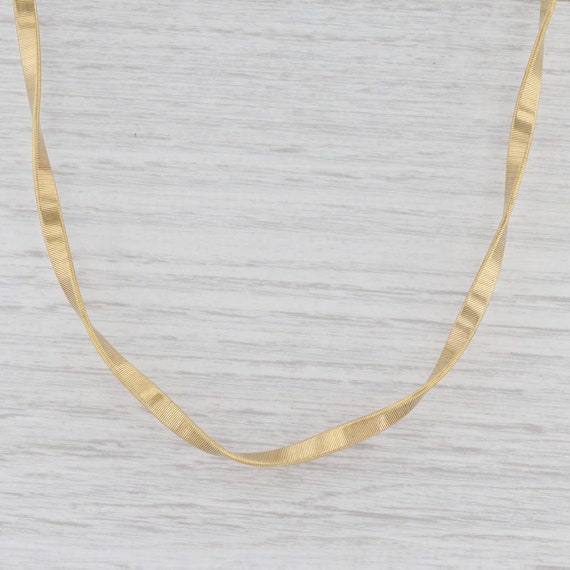 Twist Omega Chain Necklace 18k Yellow 