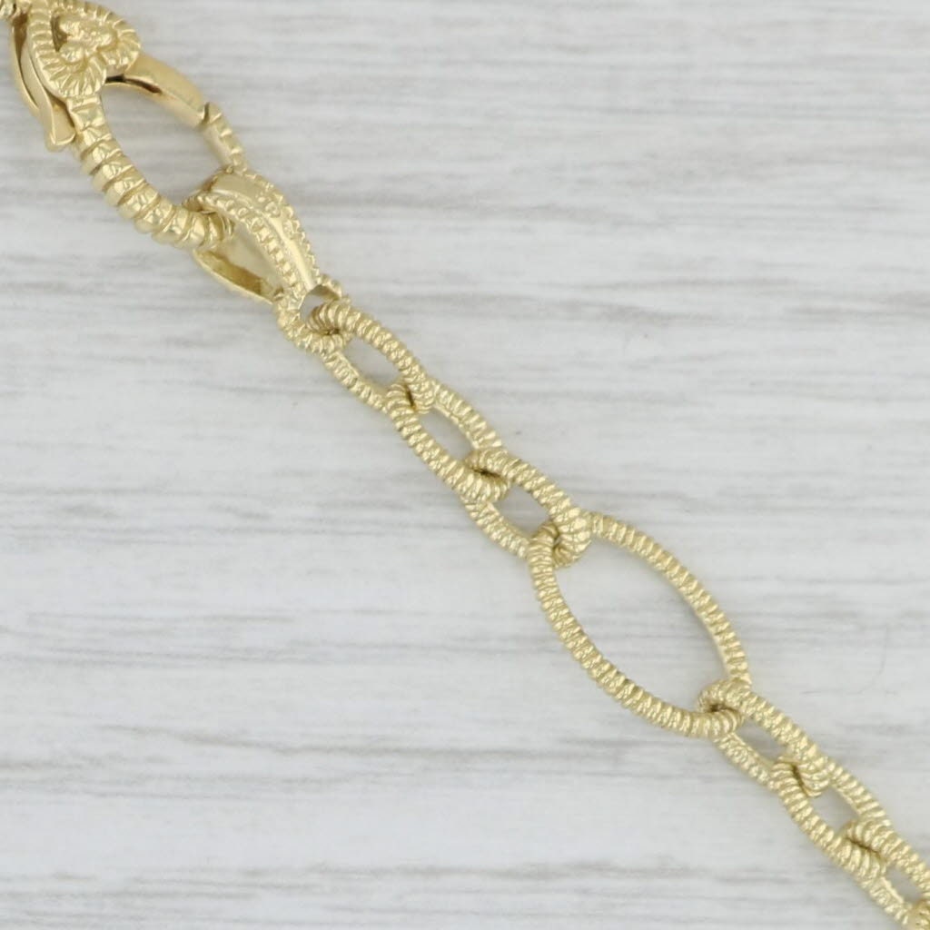 Judith Ripka Diamond Heart Charm Cable Chain Necklace 18k Etsy