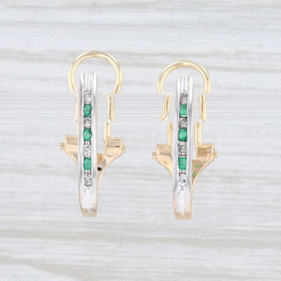 Emerald Earrings, Emerald & Diamond Earrings, Jour