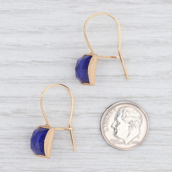 Lapis Lazuli Drop Earrings, Blue Stone Earrings, … - image 4
