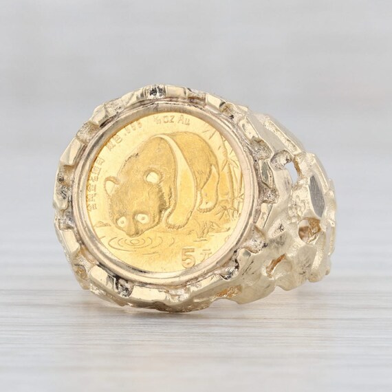 10k gold panda coin ring deals