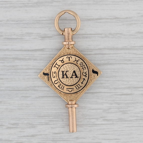Kappa Alpha Society Watch Fob Vintage Fraternity … - image 1