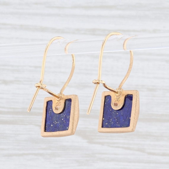 Lapis Lazuli Drop Earrings, Blue Stone Earrings, … - image 3