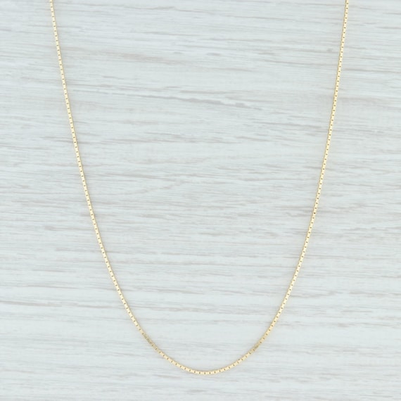 Box Chain Necklace, Gold Box Chain Necklace, Gold
