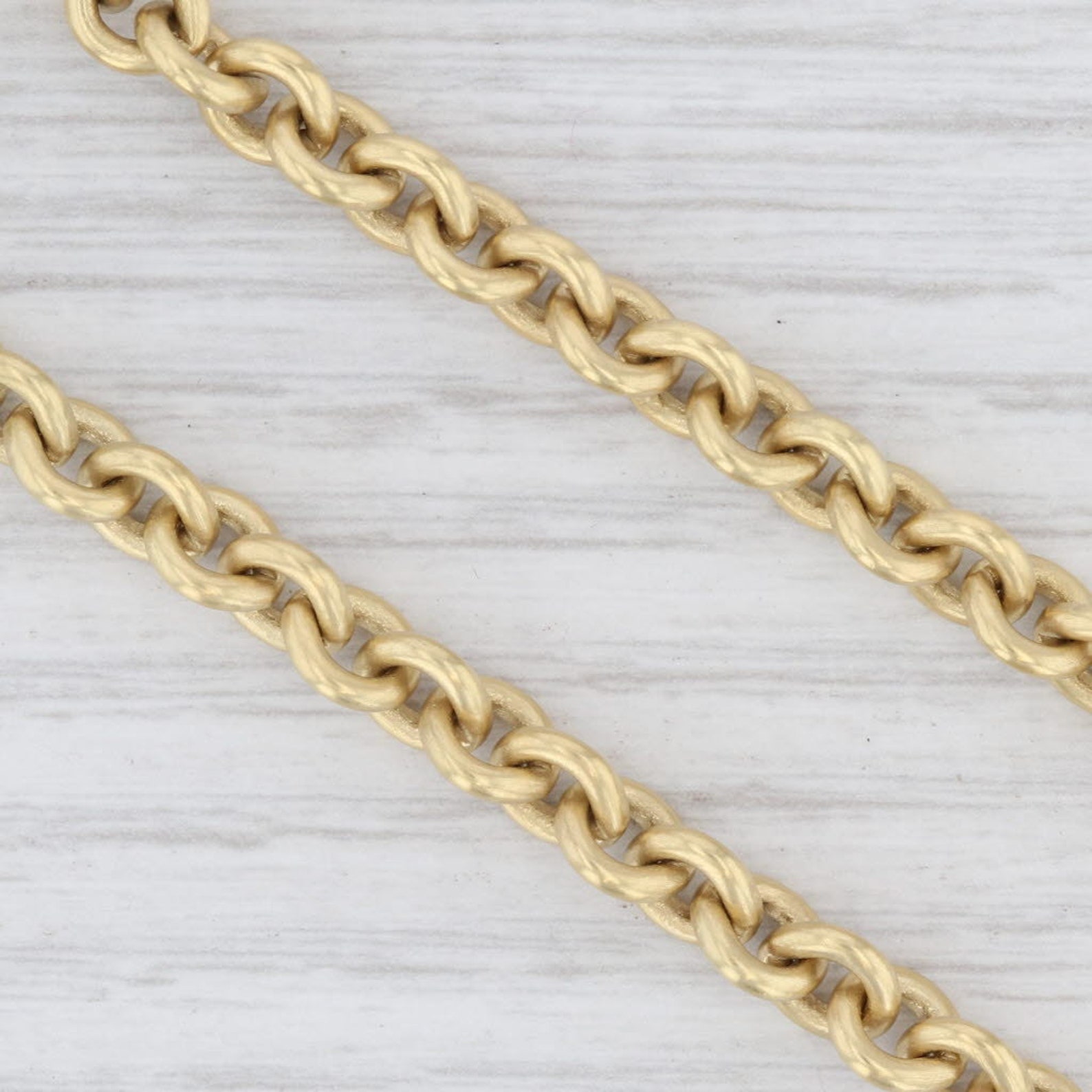 Slane & Slane Cable Chain Necklace 18k Yellow Gold 16.5 | Etsy