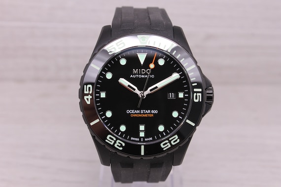 Mido Ocean Star 600 Chronometer Mens 43mm Black A… - image 3