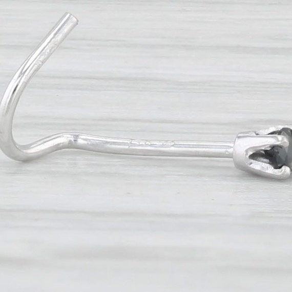 New Black Diamond Solitaire Nose Stud Piercing 14… - image 4