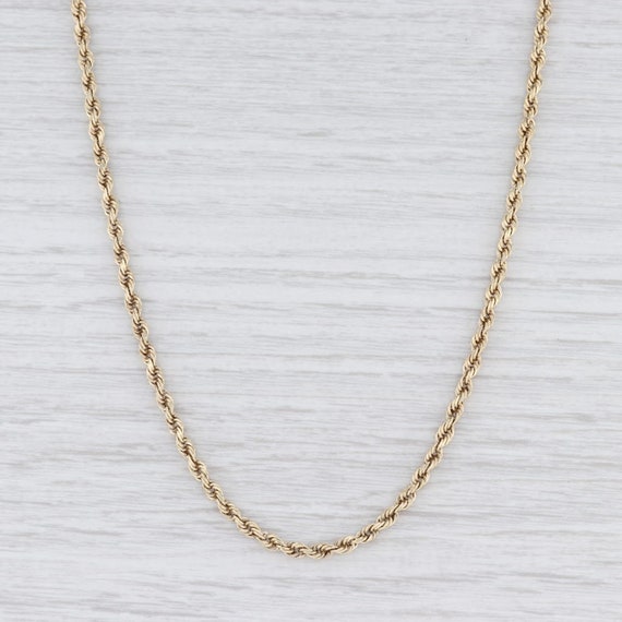 Rope Chain Necklace, Gold Chain Necklace, 18.25" C
