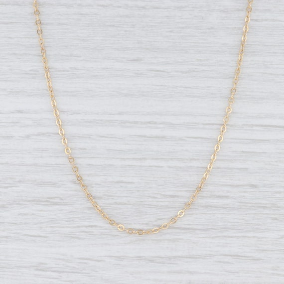 Cable Chain Necklace, Yellow Gold Chain, Gold Chai
