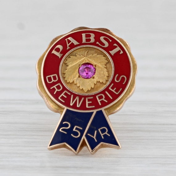 Pabst Blue Ribbon Breweries 25 Years Service Pin … - image 2