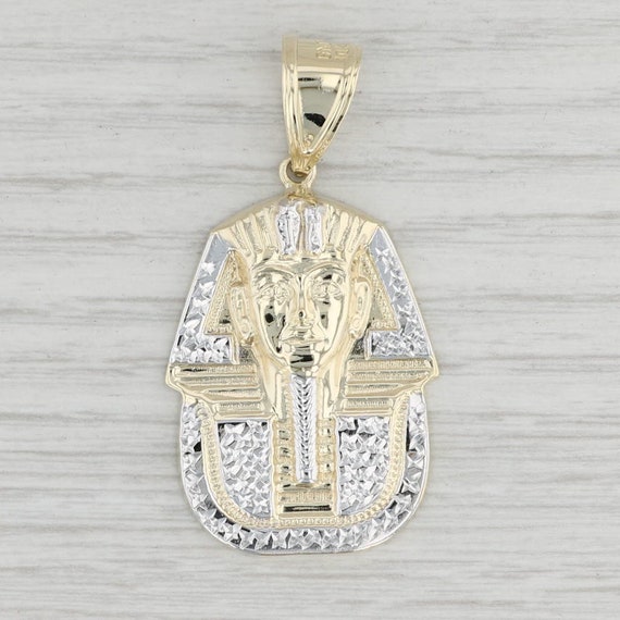 Pharaoh Pendant 10k Yellow White Gold 