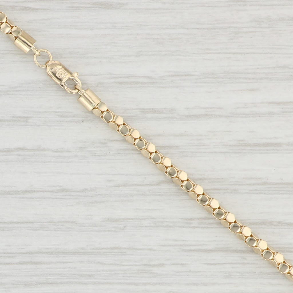 23.5 Popcorn Chain Necklace 14k Yellow 