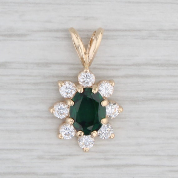 Lab created green spinel Gem