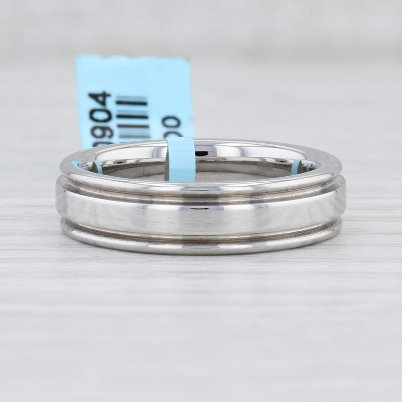 Men's Ridged Vitalium Ring Size 10 Wedding Band Men's Etsy