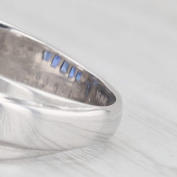 0.80ctw Lab Created Sapphire Diamond Ring Wedding… - image 6
