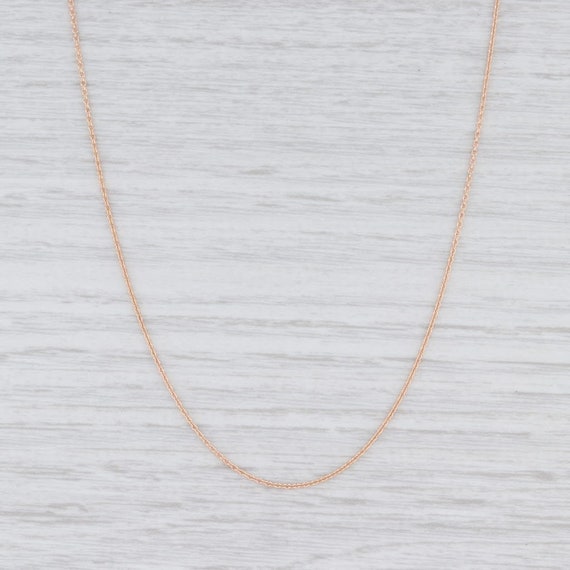 Cable Chain Necklace, Rose Gold Chain, 16" Chain N