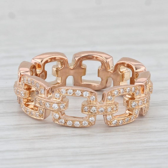 New Beverley K 0.45ctw Diamond Stackable Ring 14k… - image 3