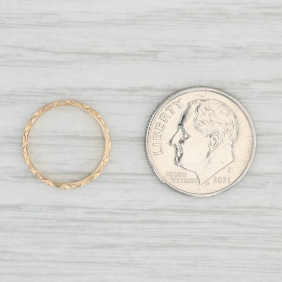 Vintage Baby Ring 10k Yellow Gold Small Size Band Keepsake BDA