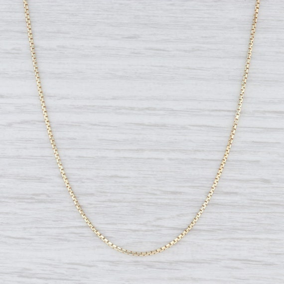 Box Chain Necklace, Yellow Gold Chain, Gold Neckla